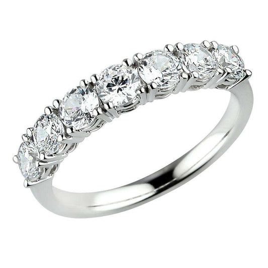 Wholesale price no MOQ Custom logo Award Winning Factory Top Notch Bling 18K White Yellow Rose Gold Diamond Anniversary Ring
