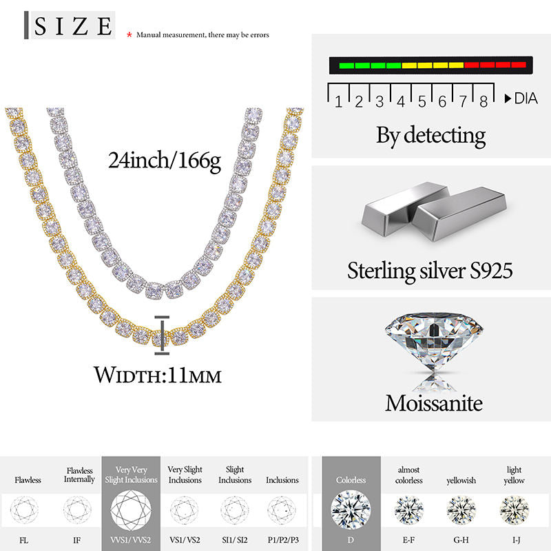 moissanite jewelry hip hop