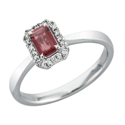 Ruby Diamond Wedding Band, 18k Gold Engagement Rings, Anniversary Ring For Women