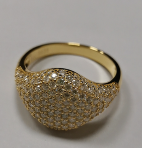 VVS Moissanite Diamond Rings, Iced Out Hip Hop Ring For Sale