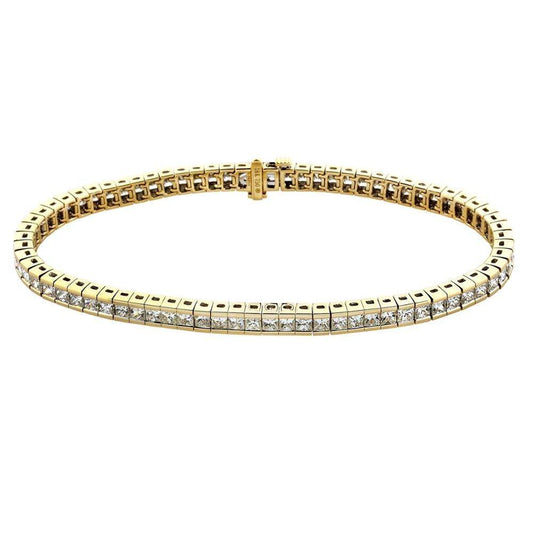 18k Tennis Bracelet Valentine's day gift Wholesale price bijoux luxury  White Gold Real Diamond Accessory Bracelet For Lady