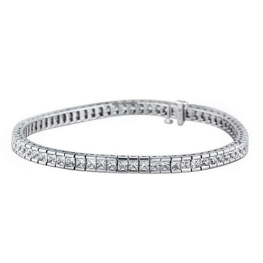 18k Tennis Bracelet, Real Natural Diamond Bangles, Luxury Bijoux Bracelets for Women