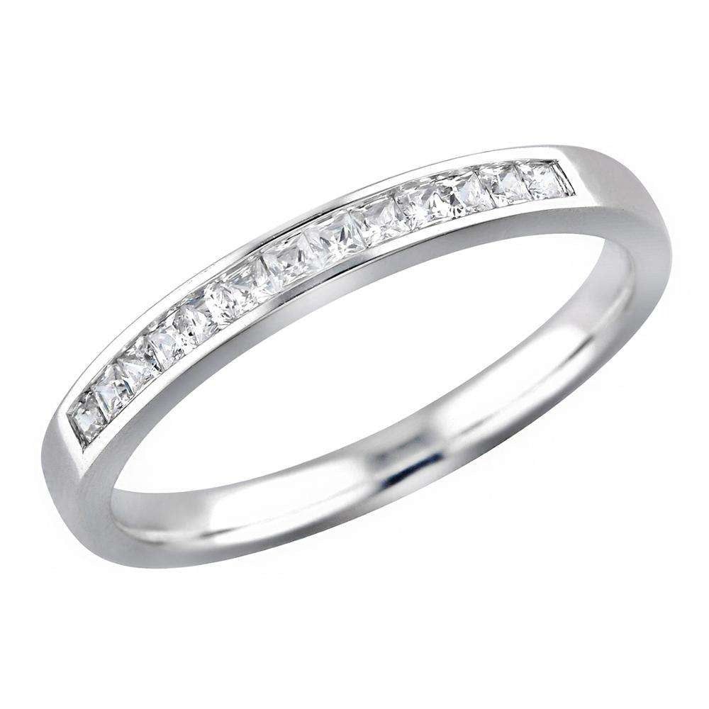 Wholesale price OEM ODM no MOQ Top Quality Best Seller Bling 14K 18K White Gold  Special Diamond Engagement Band Ring
