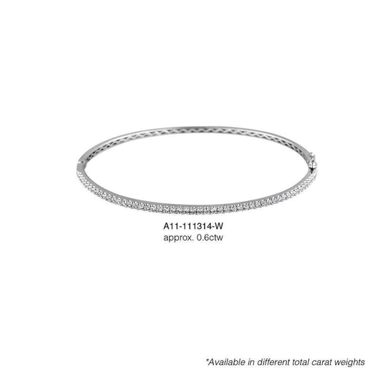 Raw Natural Diamond Bracelets, Real 18K White Gold Bangle, Jewlelry For Children