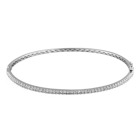 Natuurlijke ruwe lab-diamanten armbanden, 18K witgouden armbandjuwelen, beste damesarmbanden