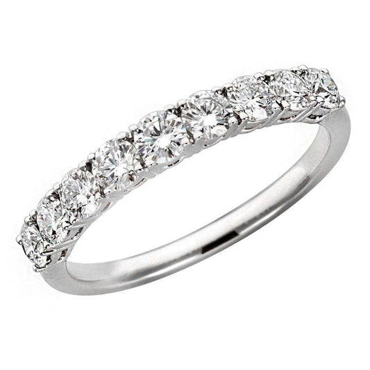 Wholesale price no MOQ OEM ODM Zero risk Factory Shinning Anniversary 18K White Yellow Rose Gold Wedding Stackable Band Ring
