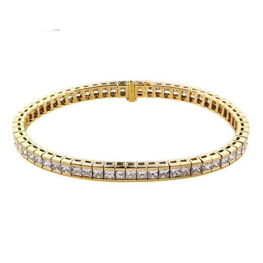 Award Winning Factory Custom logo Zero risk Quality Luxury 18K White Gold Diamond Anniversary New Model Bracelet For Women