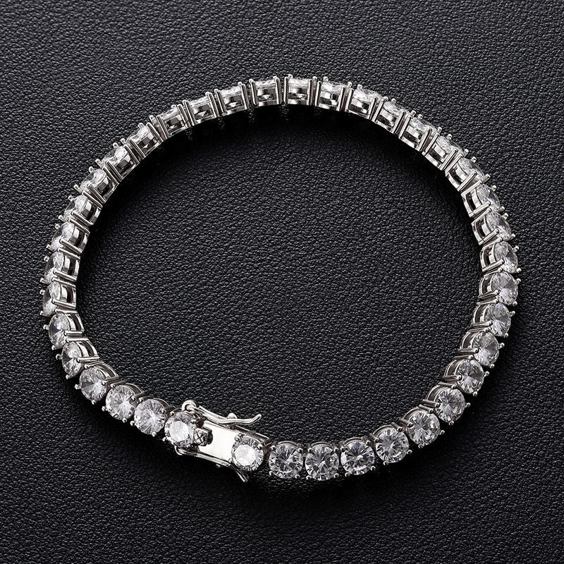 diamond cuban tennis bracelet