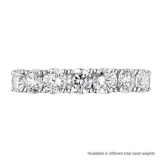 Seven Stones Lab Diamond Ring, 18K Solid Gold Wedding Bands,  Women Jewellery