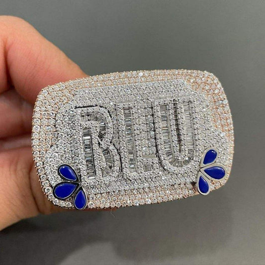Iced Out Jewelry,  Hiphop Rings For Sale,  VVS Moissanite Diamond Ring