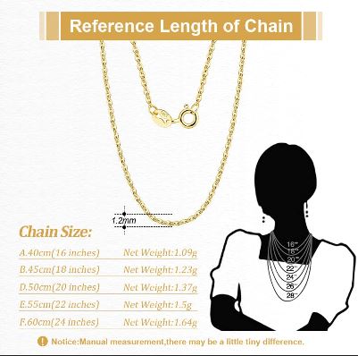 solid gold chain online USA
