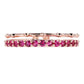 18K rose white gold luxurious ruby rings For Lady