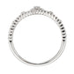 18K White Solid gold Durable Real Diamond Crown Fashion Rings For Women