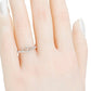 18K White Solid gold Durable Real Diamond Crown Fashion Rings For Women