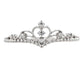 18K White Solid gold Durable Real Diamond Crown Fashion Rings For Women