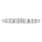 Classic Love 18K White Gold 7 Stones Diamond Anniversary Band Ring For Women