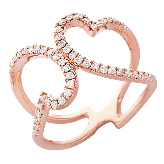 Gold Diamond Anniversary Ring For Women