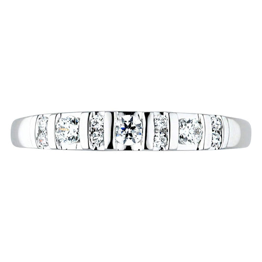 18K Gold Diamond Band Rings For Women