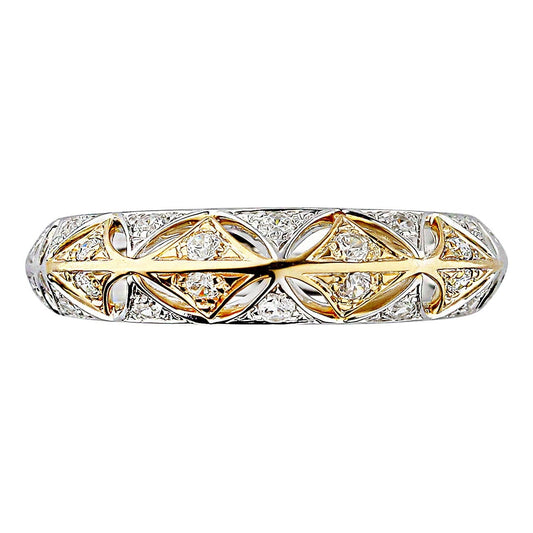 Classic 18K  Gold Diamond Anniversary Band Ring