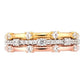 Jewellery Modern Wedding Hallow out 18K Rose Gold Diamond Ring
