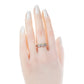 Jewellery Modern Wedding Hallow out 18K Rose Gold Diamond Ring
