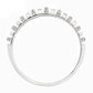 k Fine Jewellery Delicate 18K White Gold Diamond Anniversary Band Ring