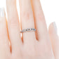 k Fine Jewellery Delicate 18K White Gold Diamond Anniversary Band Ring