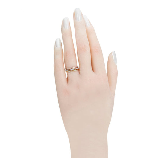 18K diamanten gouden damesring
