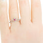 luxurious Zero risk 18K 750 White Gold Real Diamond Natural Ruby rings