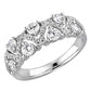 New Glitter Bling Wedding 18K White Gold Diamond ring For Women