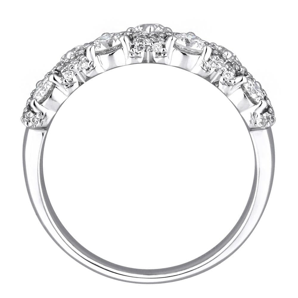 New Glitter Bling Wedding 18K White Gold Diamond ring For Women