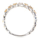 Popular Design Luxury Gift 18K 750 White Yellow Gold Genuine Diamond Ring