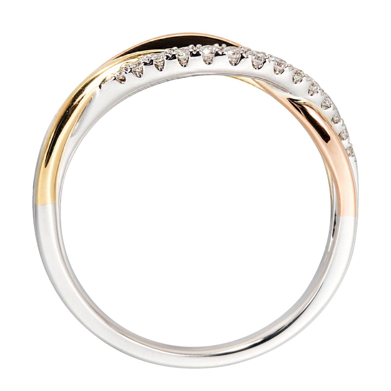 White Gold Color Winning Factory 18K Gold Diamond Ring