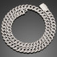 16inches / Gold Iced Out Gold Plated Silver 925 10mm Full Micro Pave VVS Moissanite Diamond Miami Cuban Link Chain Necklace