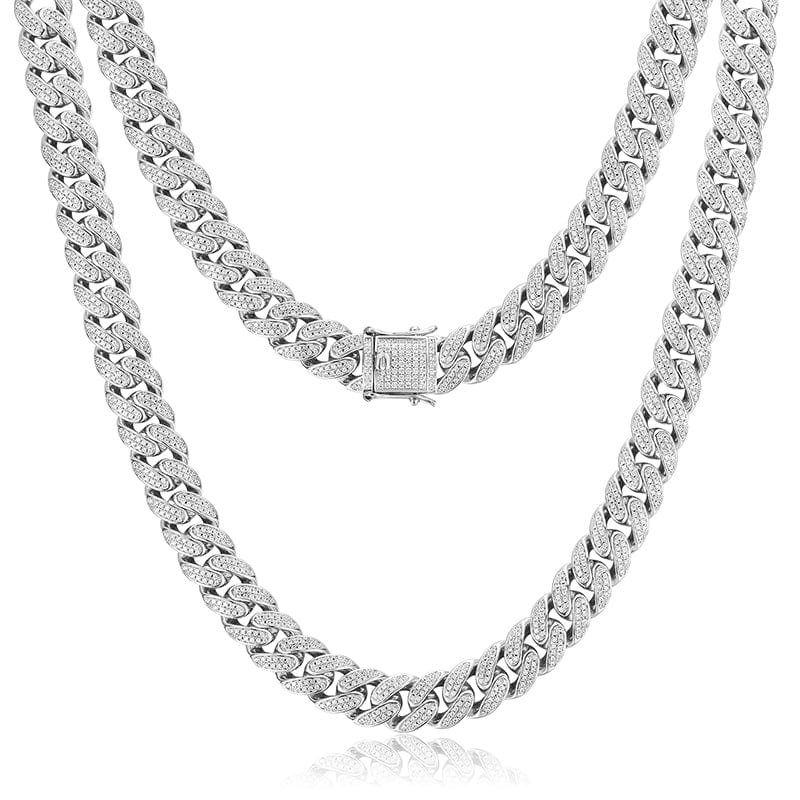 moissanite cuban link chain