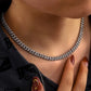 moissanite custom chain