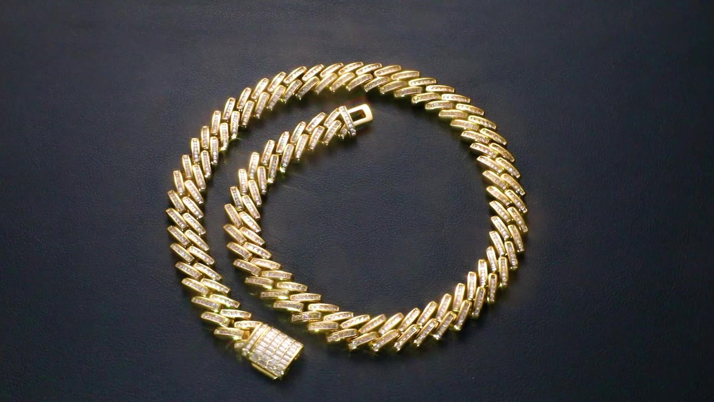 moissanite custom chain