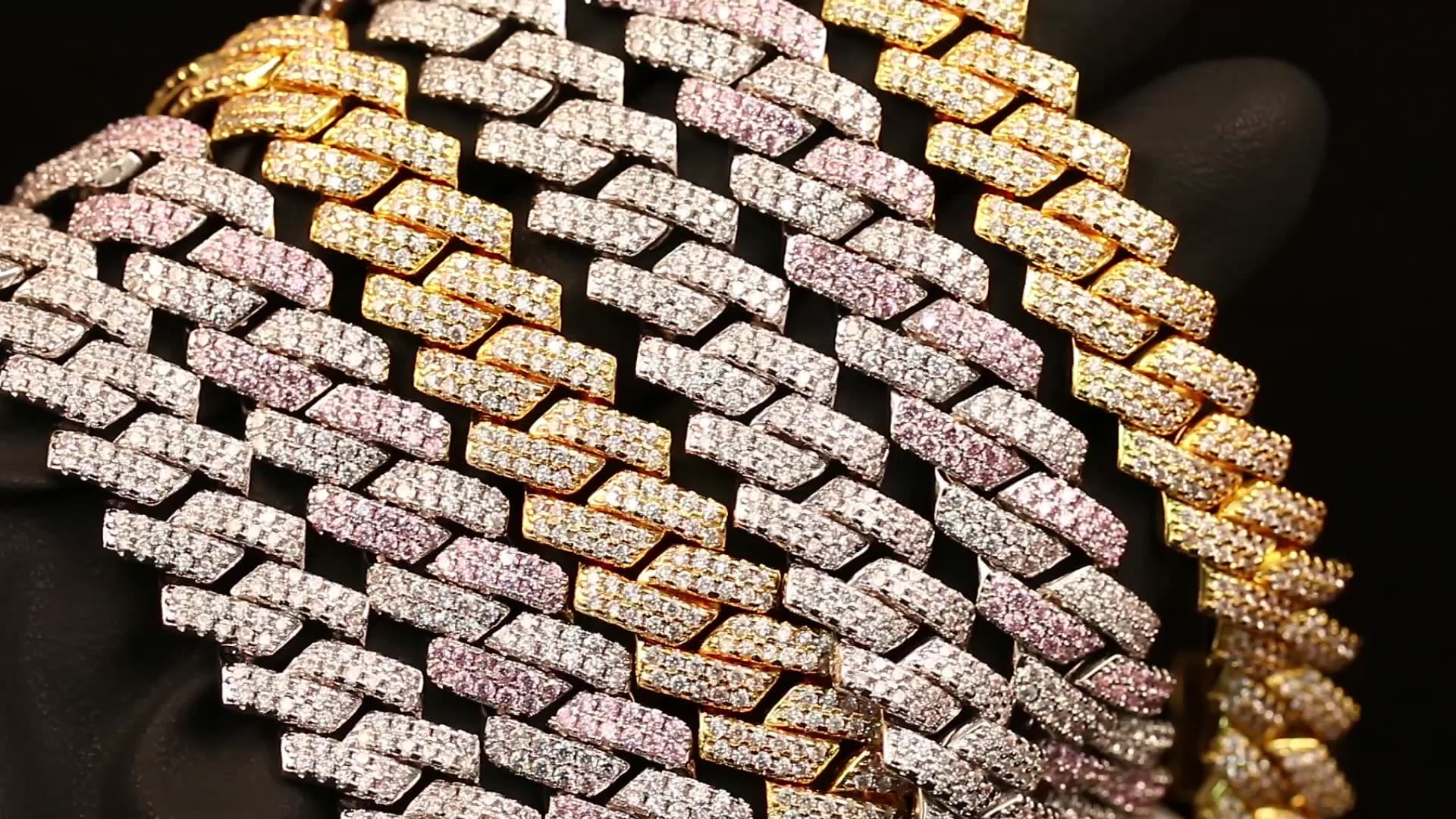 moissanite cuban chain