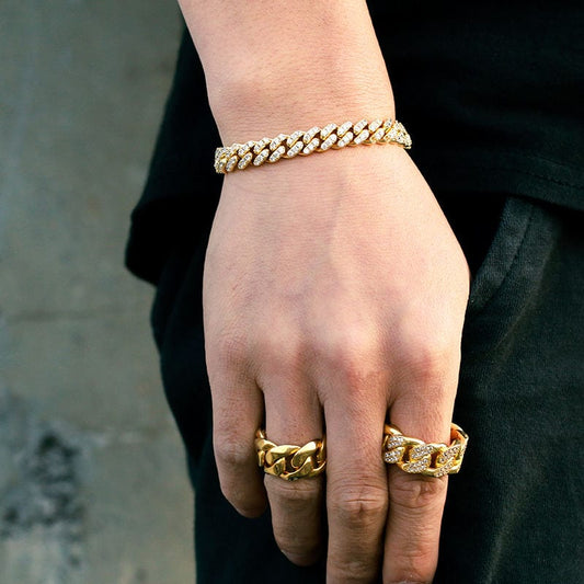 Pulsera Gold Filled Jewelry -18K Gold Plated Miami Cuban Chain - Buy Cuban Chain Bracelets