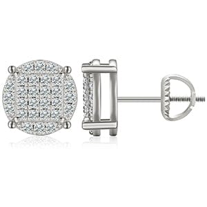 925 Silver  Hip Hop Jewlery - VVS Moissanite Diamond Studs Earring