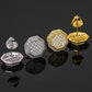 moissanite stud earrings gold