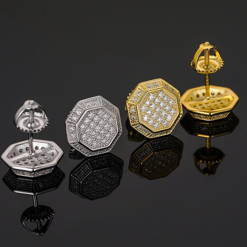 moissanite stud earrings gold