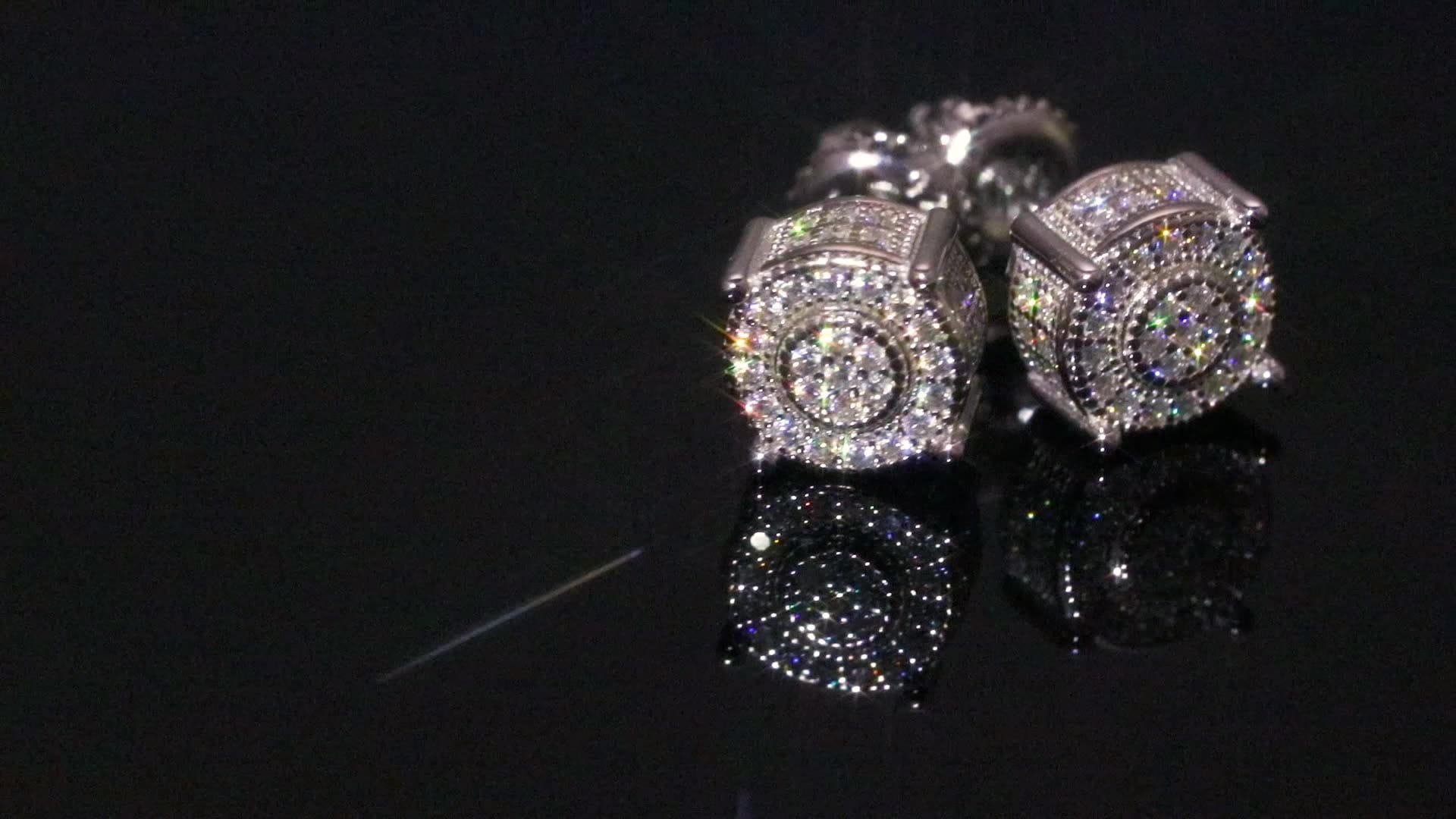 moissanite stud earrings stud