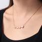 18inches / EQN24R-R Natural Mother Pearl Gold Necklaces - 925 Sterling Silver Flower Jewelry