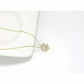 18inches / Gold Gold Plated Snowflakes Necklace - 925 Sterling Silver  Pendant