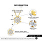 18inches / Gold Gold Plated Snowflakes Necklace - 925 Sterling Silver  Pendant