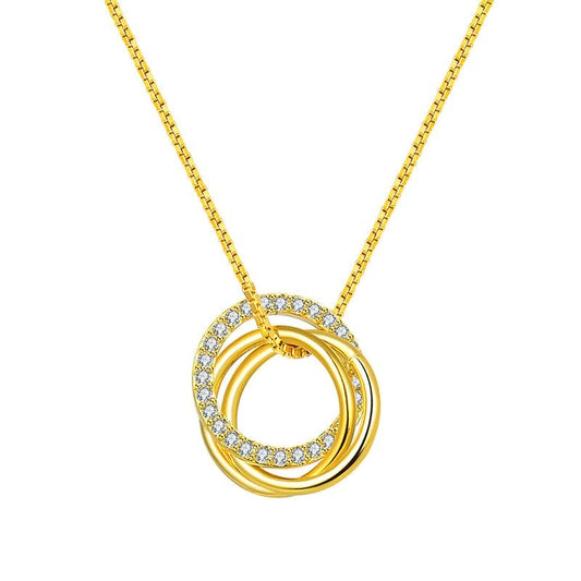 New Designs Circle Pendant Necklace.