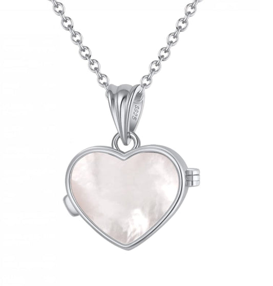 Rose Gold Plated Heart Pendants -925 Sterling Silver Necklaces