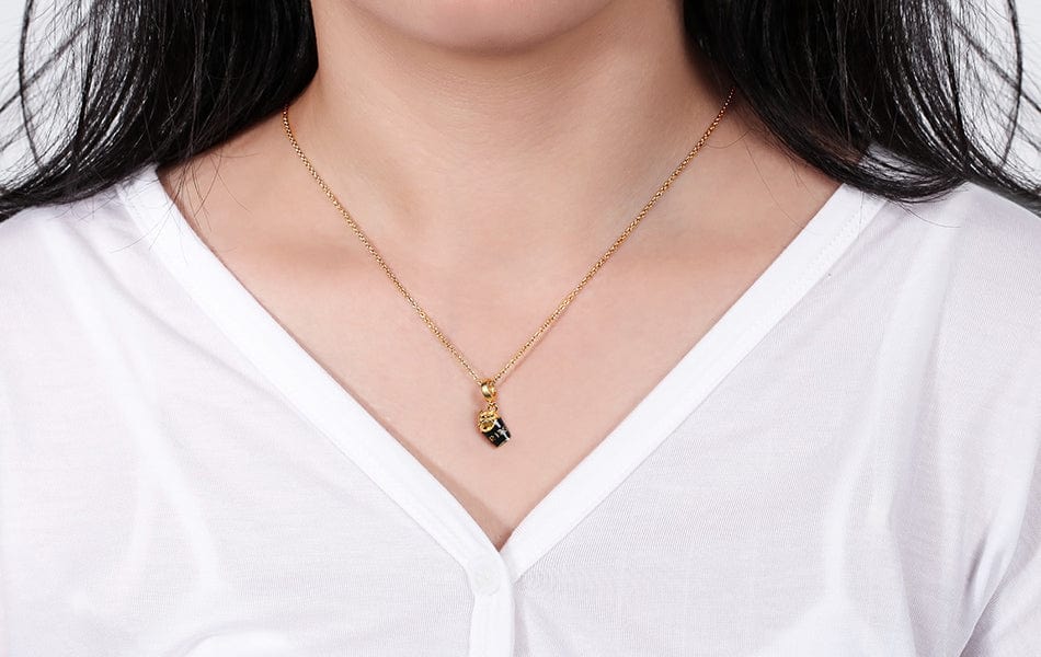 18inches / Silver 925 sterling silver Gold necklace jewelry