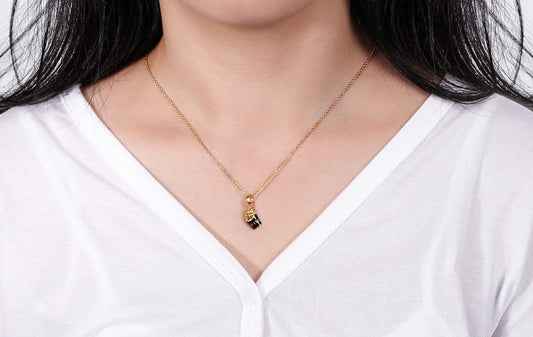 925 Sterling Silver Gold Necklace Jewelry